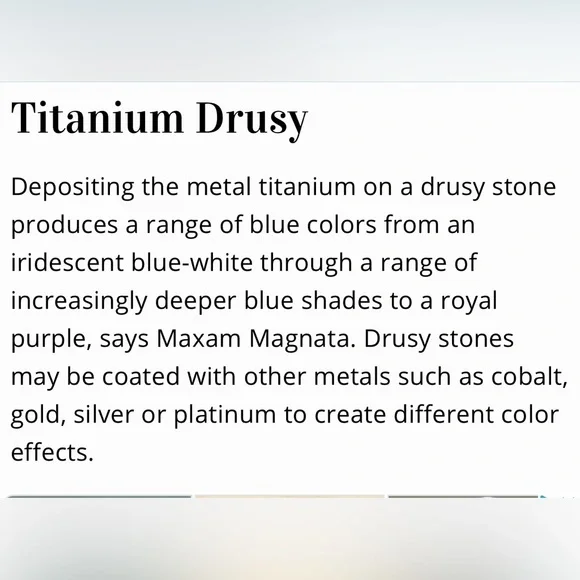 Titanium Druzy 925 Pendant & Earrings Set - Picture 13 of 15